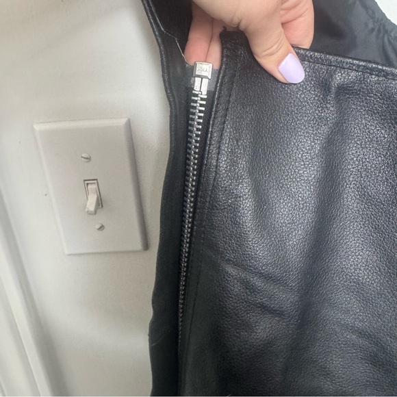 Vintage Black Leather Chaps motorcycle S - Picture 6 of 8